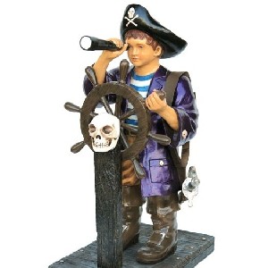 petite fille pirate : Statues PIRATES