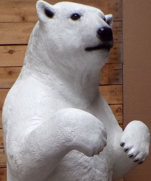 statue ours blanc taille reelle vente et location evenementiel