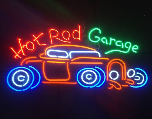 néon pro American garage hot rod custom