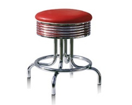 petit tabouret aménagement décors sièges restaurant Diner fifties