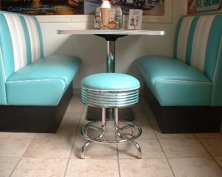 Aménagement décors fifties Diner tabouret bas