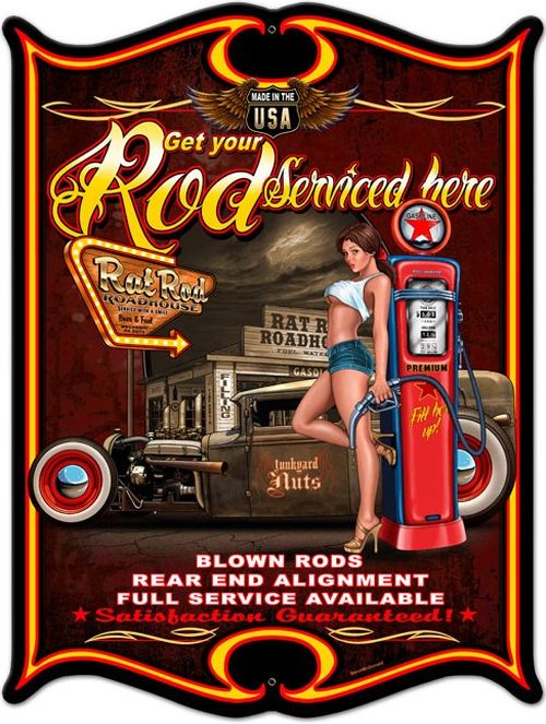 Rat Rod Roadhouse Plaques Usa Fifties