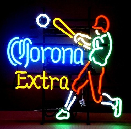 joueur de base-ball corona extra neon pro